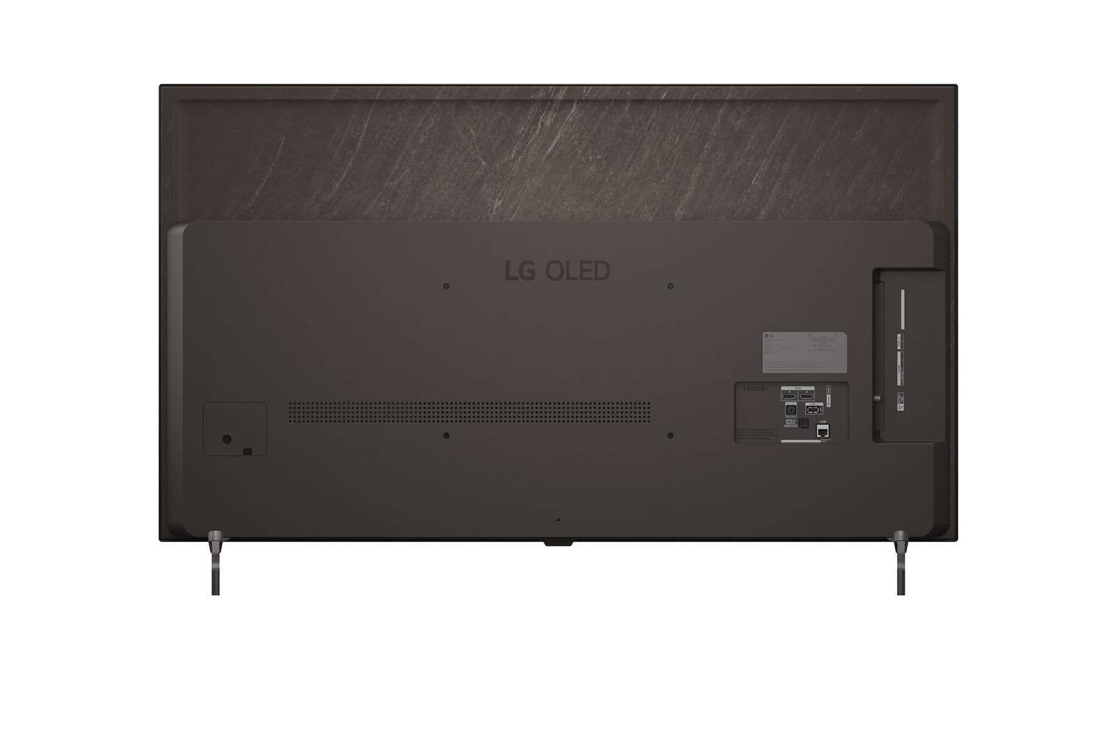 LG Shield, toegepast op LG OLED AI B6, wordt weergegeven met een LG Shield-logo in het midden, beveiligingspictogrammen onderaan en bovenaan een CES Innovation Awards 2026-badge met eervolle vermelding, die staat voor gegevens- en systeembescherming.