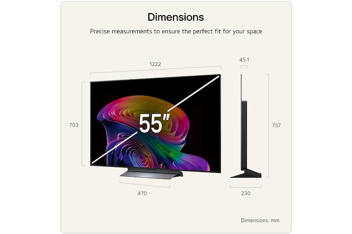 55 Inch LG OLED evo AI C6 4K Smart TV 2026