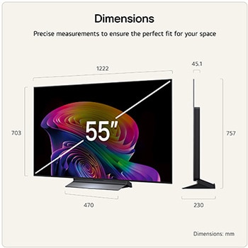 55 Inch LG OLED evo AI C6 4K Smart TV 2026