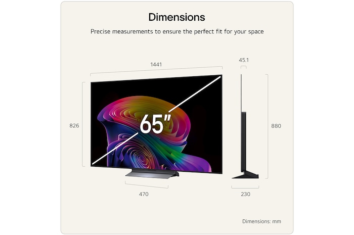 65 Inch LG OLED evo AI C6 4K Smart TV 2026