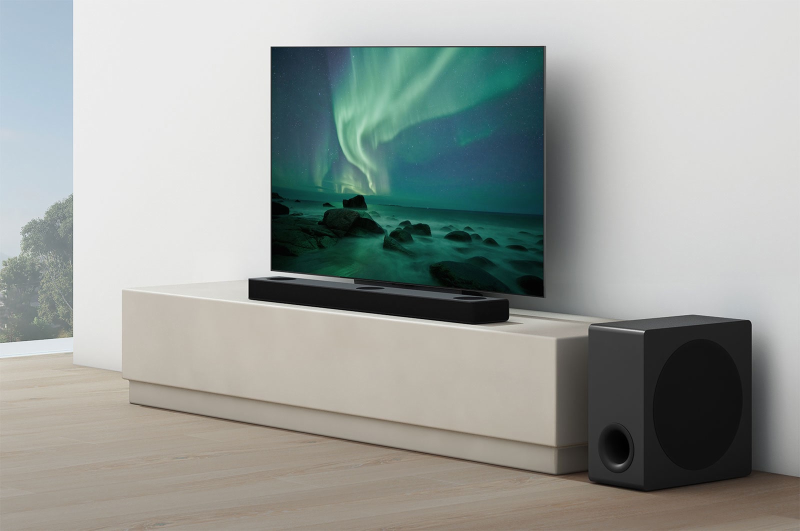 LG 5.1.3. Dolby Atmos® soundbar mit 620 Watt | kabelloser Subwoofer | Rücklautsprecher |LG DS80QR, DS80QR