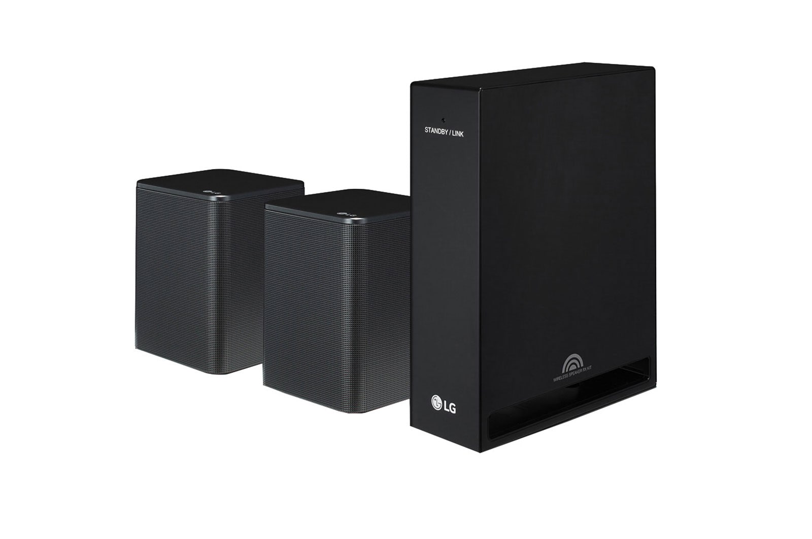 LG 2.0 Rücklautsprecher mit 140 Watt | Kompatibel zu den Soundbars SK10Y, SK9Y und der 2019er SL Serie | Wireless-Anbindung, SPK8