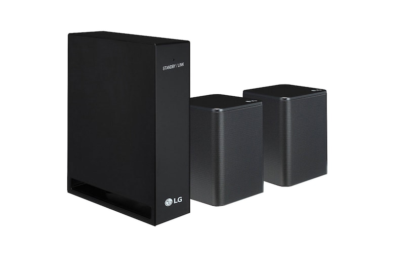 LG 2.0 Rücklautsprecher mit 140 Watt | Kompatibel zu den Soundbars SK10Y, SK9Y und der 2019er SL Serie | Wireless-Anbindung, SPK8
