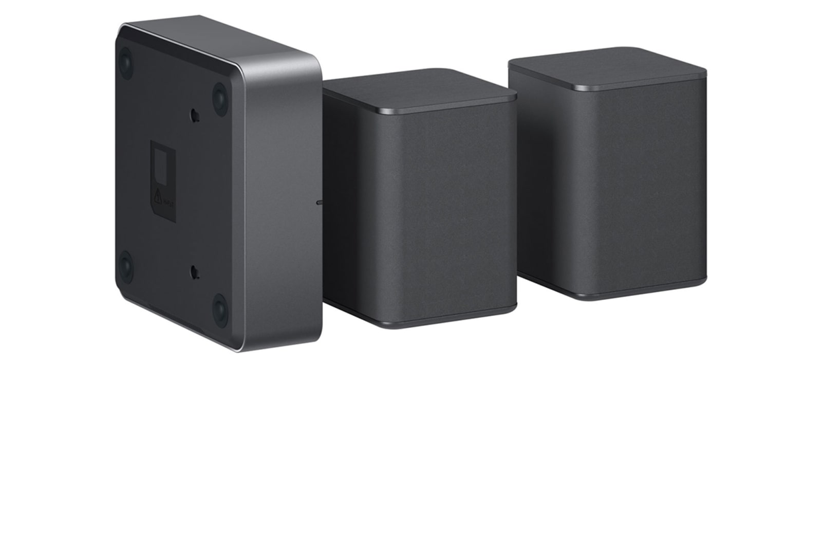LG 2.0 Rücklautsprecher mit 140 Watt | Kompatibel mit Soundbars DS90QY und DS80QY | Wireless-Anbindung | LG SPQ8-S, SPQ8-S