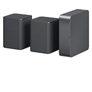 LG 2.0 Rücklautsprecher mit 140 Watt | Kompatibel mit Soundbars DS90QY und DS80QY | Wireless-Anbindung | LG SPQ8-S, SPQ8-S