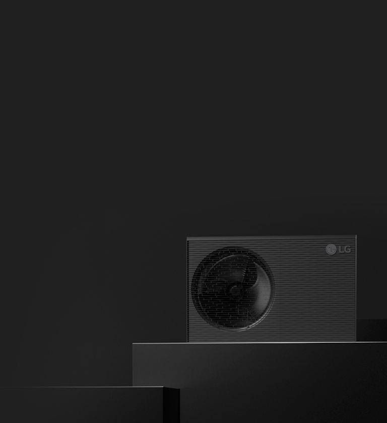 LG R290 Monobloc stands in black square box