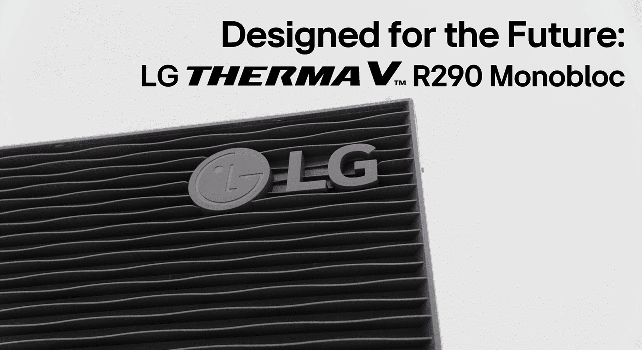 Design der LG THERMA V R290 Monobloc