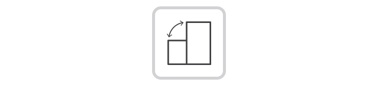 5-Zoll-Voll-Touchscreen Symbol