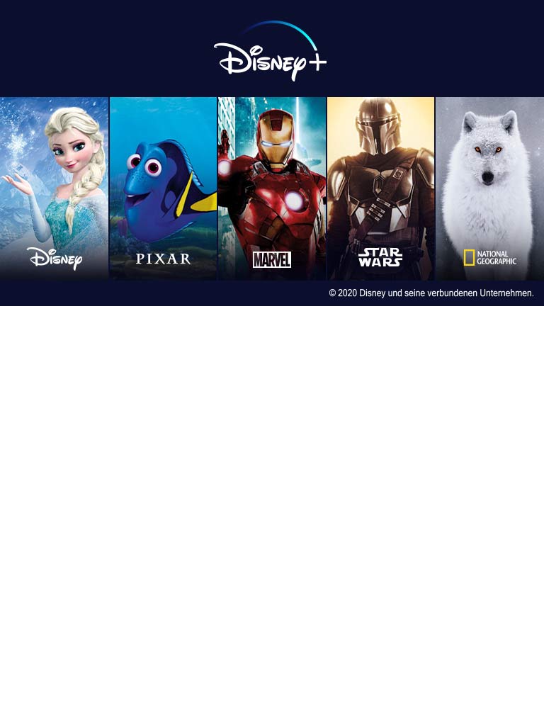 Mit Disney+ kann man altbekannte Klassiker, Disney+ Originals und die neuesten Blockbuster genießen.