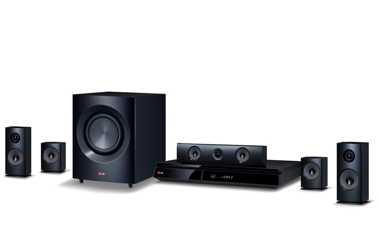 LG 5.1 3D Blu-ray Heimkino mit 4K Upscaler, schwarzen Aramidfaser-Lautsprechern, Smart TV, Miracast™ und Private Sound Mode Funktion, BH7230BB