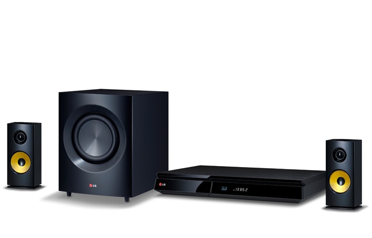 LG 2.1 3D Blu-ray Heimkino mit 4K Upscaler, gelben Aramidfaser-Lautsprechern, Smart TV, Miracast™ und Private Sound Mode Funktion, BH7230C