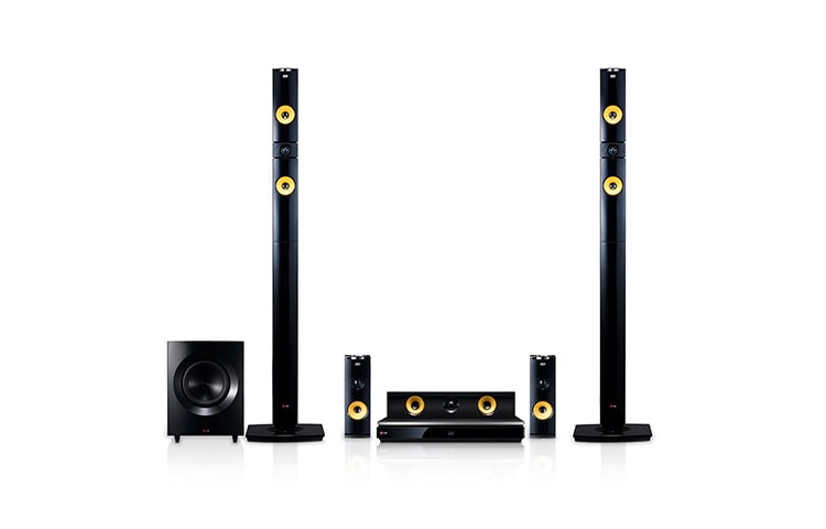LG 9.1 3D Blu-ray Heimkino mit 4K Upscaler, gelben Aramidfaser Lautsprechern, Smart TV und Private Sound Mode Funktion, BH9430PW