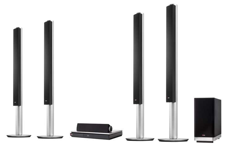 LG 9.1 3D Sound Blu-ray Heimkinosystem mit Aramidlautsprechern, 4K Upscaler und Miracast™ und Private Sound Mode, BH9540TW