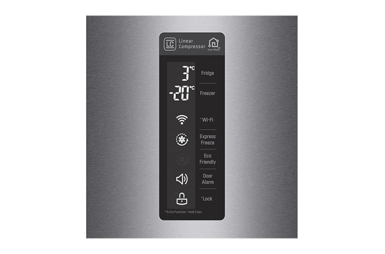 LG Kühl-Gefrierkombination mit LED Innenbeleuchtung und Total No Frost, GBB60DSMFS