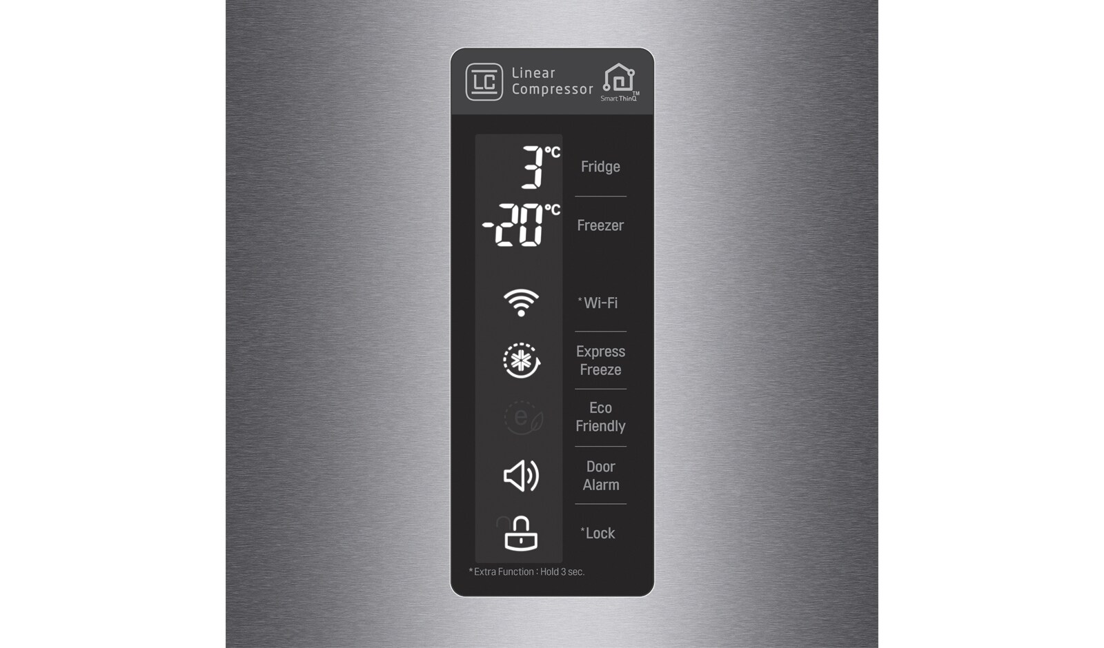 LG Kühl-Gefrierkombination mit LED Innenbeleuchtung und Total No Frost, GBB60DSMFS