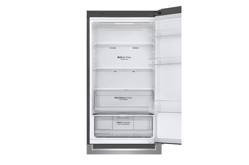 LG Kühl-Gefrierkombination | D | 341 Liter Nutzinhalt | LINEARCooling™ | DoorCooling+™ | Total No Frost | SmartThinQ™, GBB61PZFFN