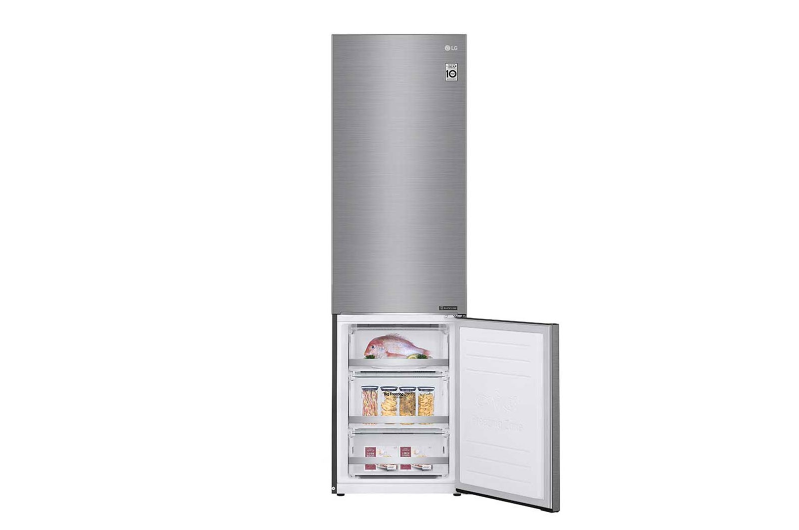 LG Kühl-Gefrierkombination | C | 384 Liter Nutzinhalt | LINEARCooling™ | Total No Frost, GBB72PZECN