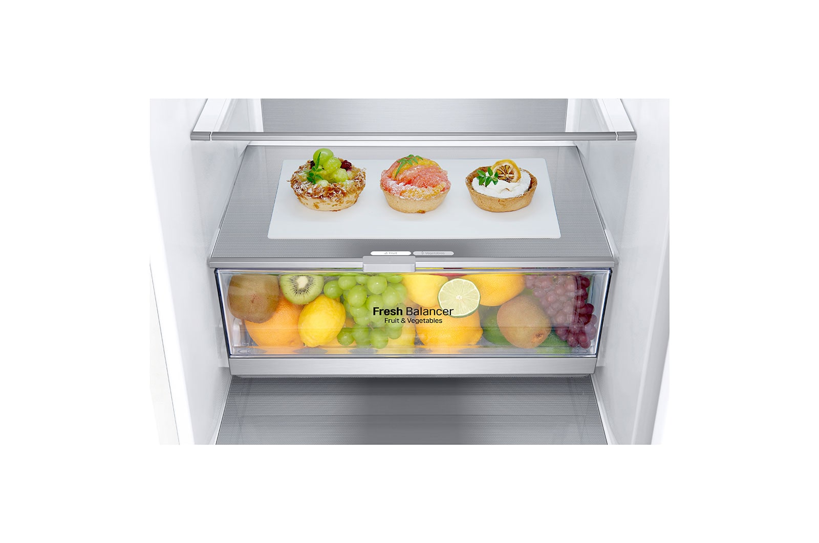 LG Kühl-Gefrierkombination | C | 384 Liter Nutzinhalt | Total No Frost | LINEARCooling™ | Express Cooling & Express Freeze | LG GBB72SWVCN, GBB72SWVCN