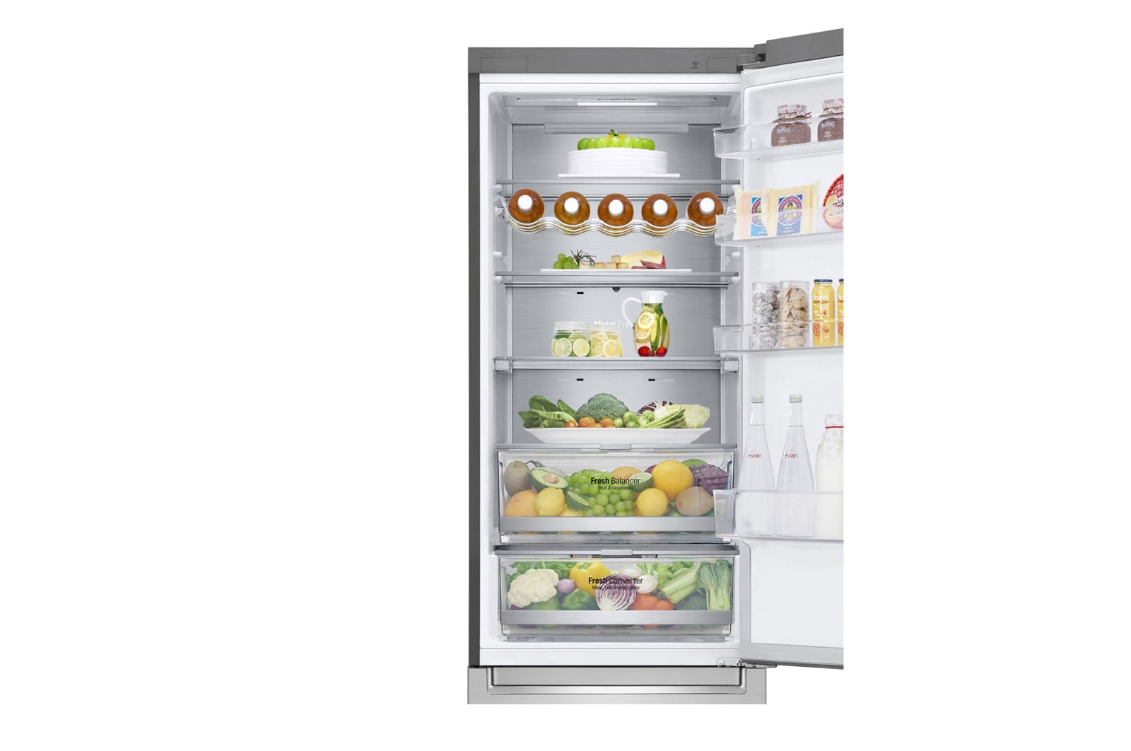 LG Kühl-Gefrierkombination | 384 Liter Nutzinhalt | Total No Frost | DoorCooling+™ | Wi-Fi-Funktion | Express Freeze , GBB92STABP