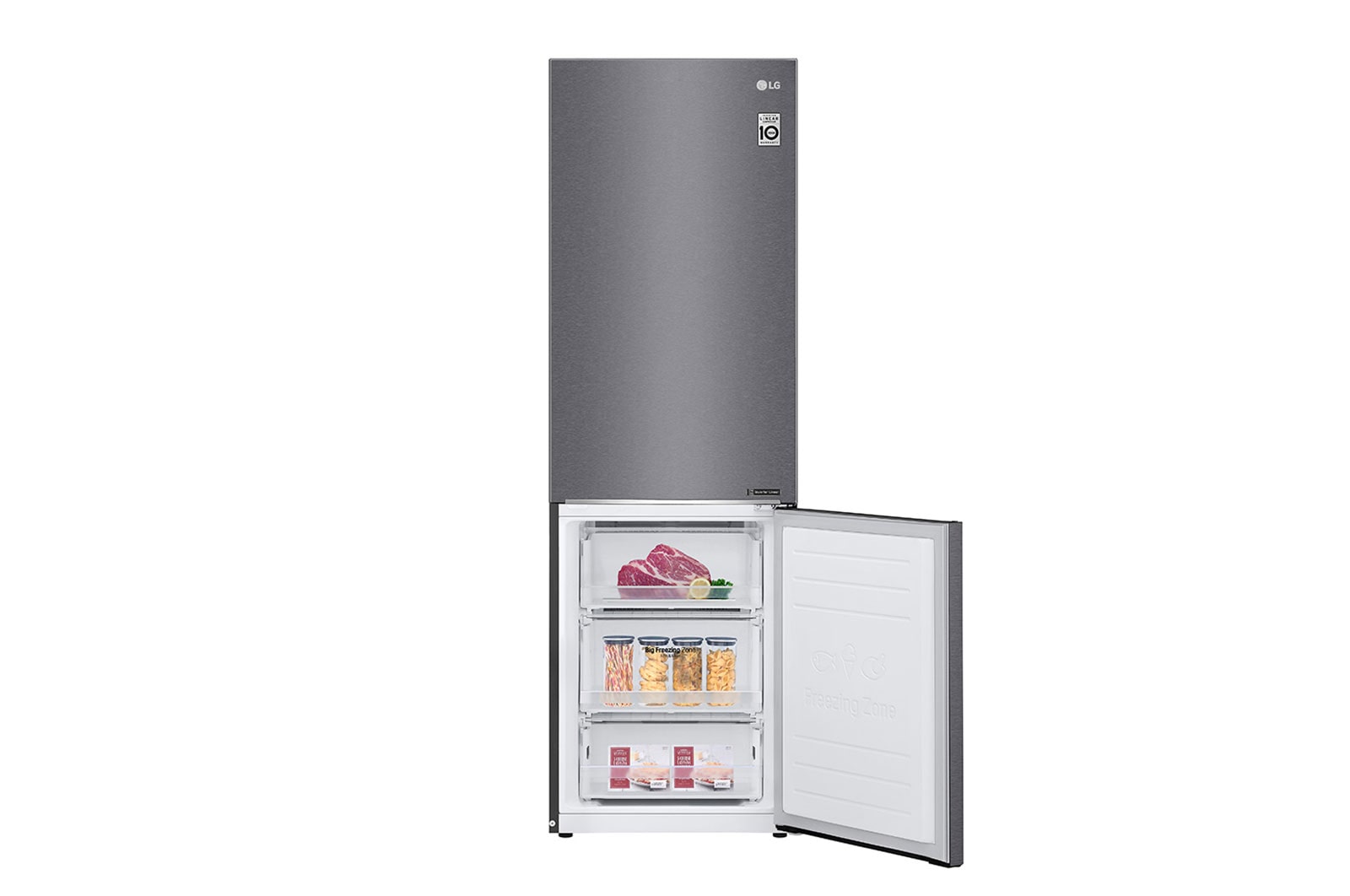 LG Kühl-Gefrierkombination | 341 Liter Nutzinhalt | LINEAR Cooling™ | DoorCooling+™ , GBP61DSPFN