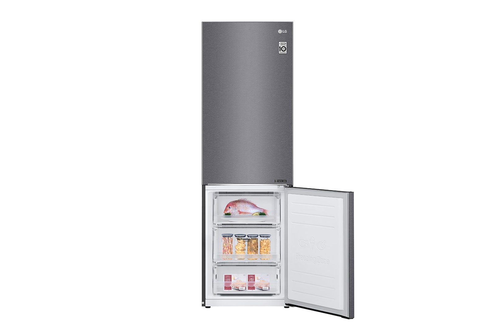 LG Kühl-Gefrierkombination | 341 Liter Nutzinhalt | LINEAR Cooling™ | DoorCooling+™ , GBP61DSPFN