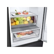 LG Kühl-Gefrierkombination | 384 Liter Nutzinhalt | Energieeffizienzklasse C | Matte Black | 203cm hoch | Inverter Linear Compressor® | GBP62MCNCC1, GBP62MCNCC1