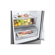 LG Kühl-Gefrierkombination | 384 Liter Nutzinhalt | Energieeffizienzklasse A | Platinum Silber | Inverter Linear Kompressor | LG GBP62PZNAC, GBP62PZNAC