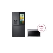 LG Side-by-Side mit InstaView® | 638 Liter Kapazität | ​Festwasseranschluss | GMG960EVEE &   Solo-Mikrowelle | 25 Liter Kapazität | Leistung 1000 Watt | MS2595CIS, GMG960EVEE.MS2595CIS