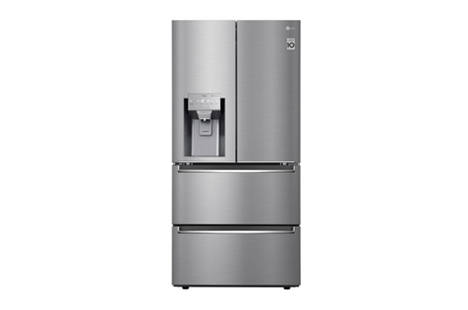 LG Slim Fit Multi-Door mit Eis-, Crushed Ice- und Wasserspender I 517 Liter Kapazität I Energieeffizienzklasse F I Edelstahl I GML643PZ6F, GML643PZ6F