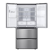 LG Slim Fit Multi-Door mit Eis-, Crushed Ice- und Wasserspender I 517 Liter Kapazität I Energieeffizienzklasse F I Edelstahl I GML643PZ6F, GML643PZ6F