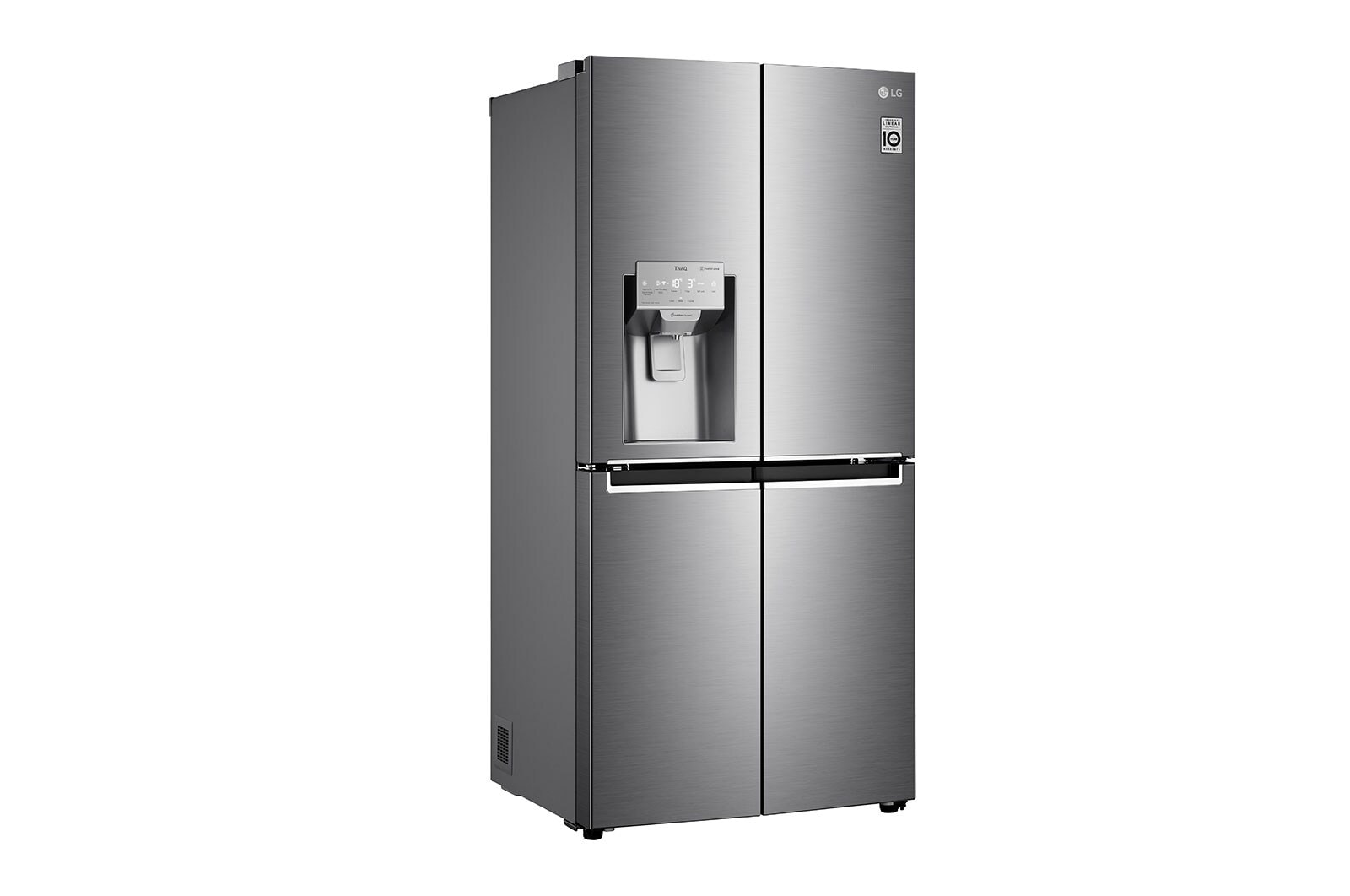 LG Side-by-Side mit Eis-, Crushed Ice- und Wasserspender | 506 L Kapazität | Door Cooling+™| kein Festwasseranschluss notwendig | LG GML844PZAE, GML844PZAE