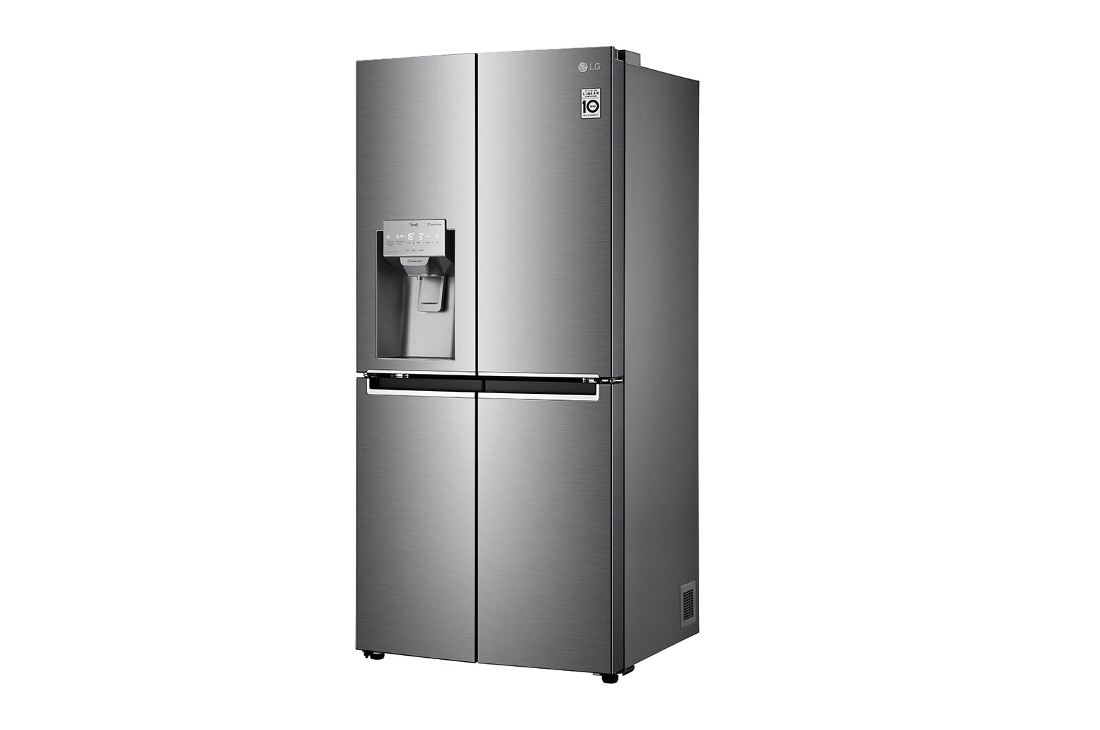 LG Side-by-Side mit Eis-, Crushed Ice- und Wasserspender | 506 L Kapazität | Door Cooling+™| kein Festwasseranschluss notwendig | LG GML844PZAE, GML844PZAE