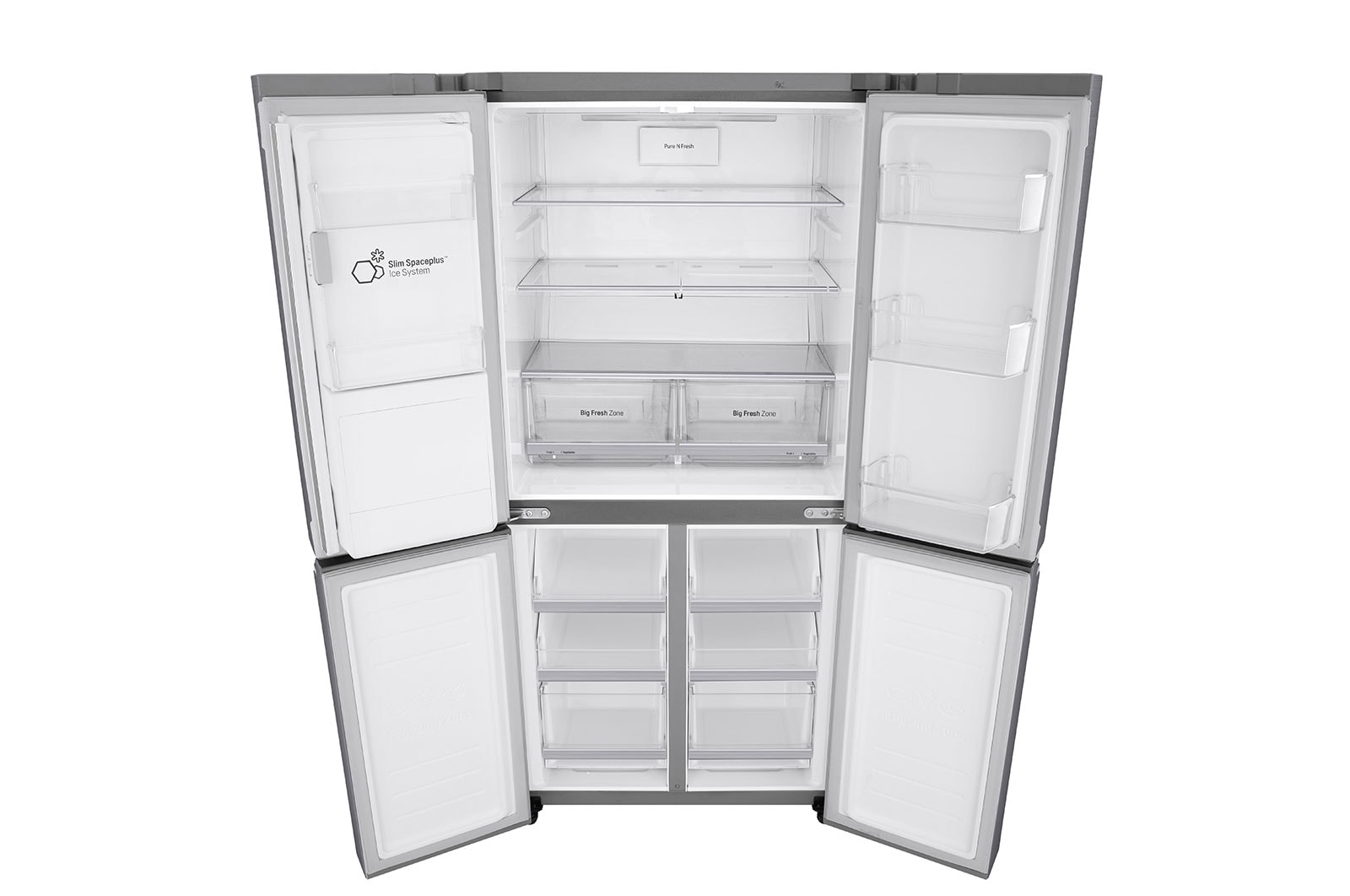 LG Slim French-Door-Kühlschrank mit Inverter Linear Kompressor | Energieeffizienzklasse* E, GML844PZKZ