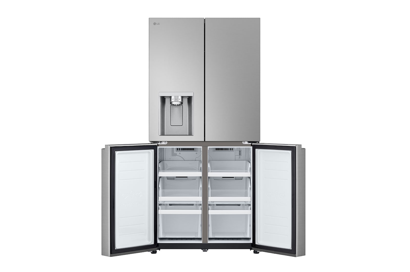 LG Mehrtüriger Kühlschrank, DoorCooling+™ und ThinQ™ Technologie, 508L Fassungsvermögen, GML861PYPE