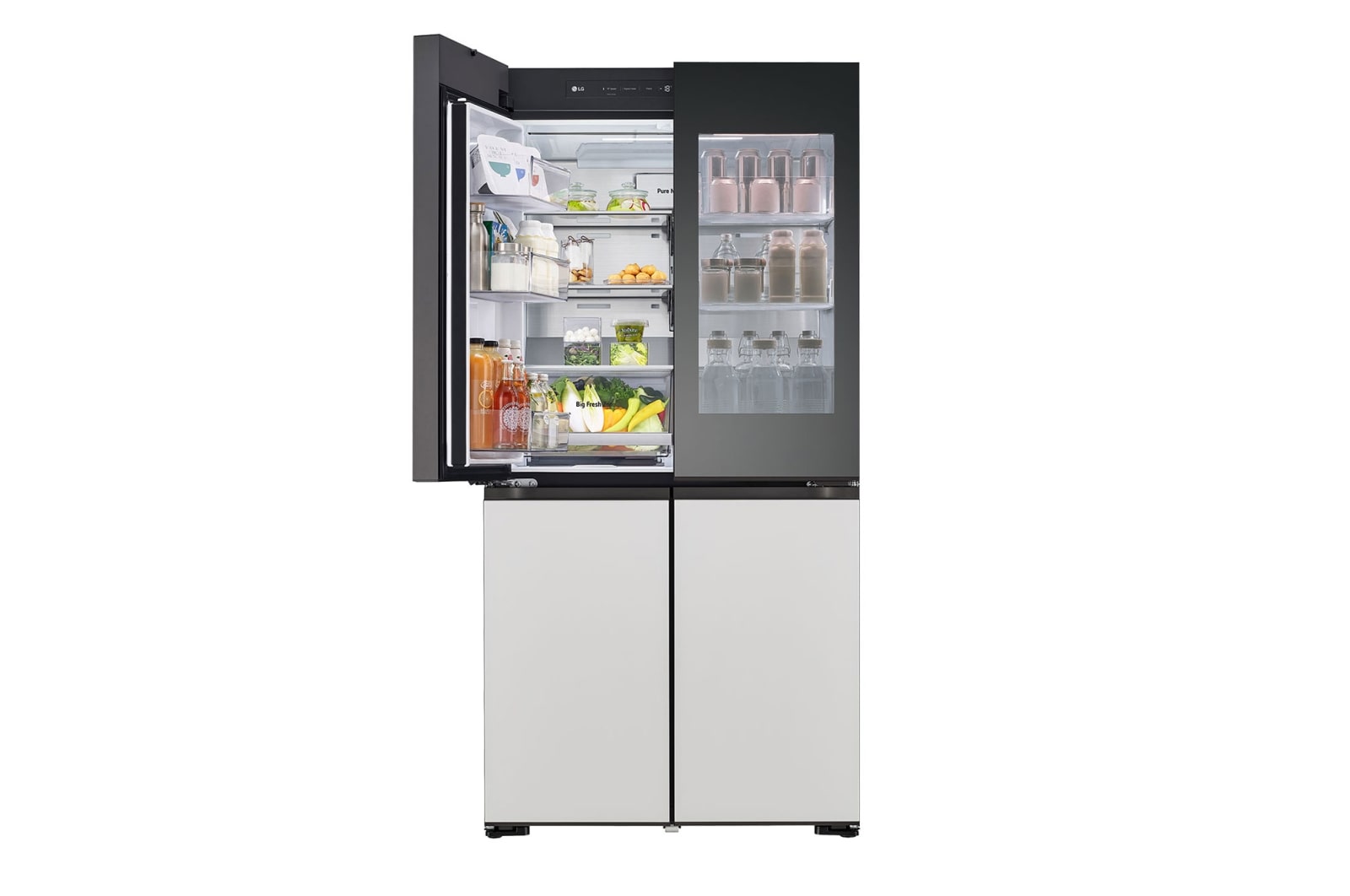 LG InstaView mit MoodUP®️ Multi-Door | Eingebauter Lautsprecher | Total No Frost | GMV960NNME, GMV960NNME