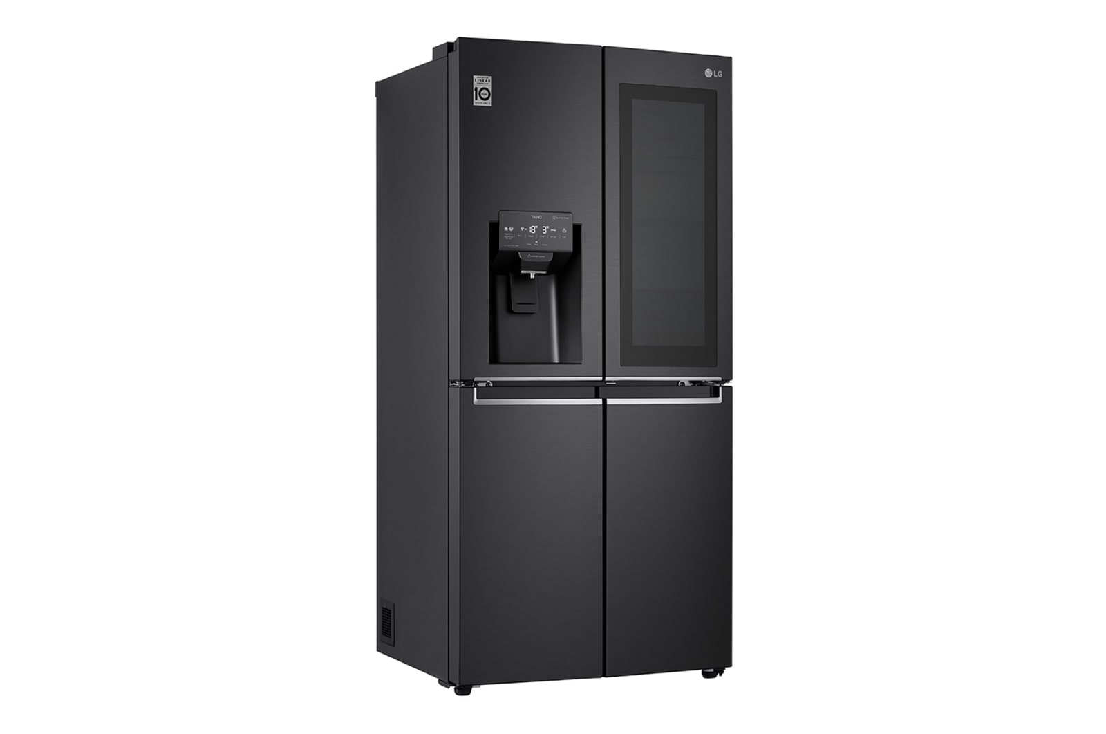 LG Multi-Door mit InstaView Door-in-Door ®  | Eis-, Crushed Ice- und Wasserspender  | ​508​ Liter Kapazität | Energieeffizienzklasse ​F​ | Festwasseranschluss | Matte Black Steel | ​GMX844MC6F, GMX844MC6F