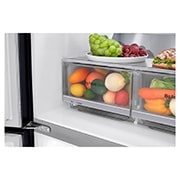 LG Multi-Door mit InstaView Door-in-Door ®  | Eis-, Crushed Ice- und Wasserspender  | ​508​ Liter Kapazität | Energieeffizienzklasse ​F​ | Festwasseranschluss | Matte Black Steel | ​GMX844MC6F, GMX844MC6F