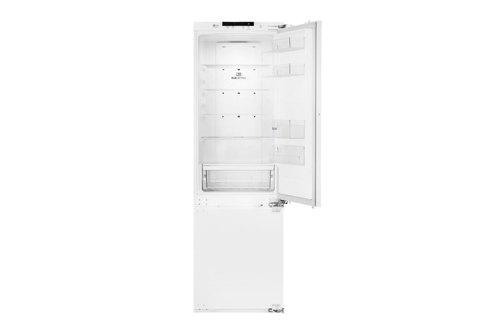 LG Einbau Kühl-Gefrierkombination | 273 Liter Nutzinhalt | Total No-Frost | Multiairflow Umluftkühlung | Smart ThinQ, GR-N266LLR