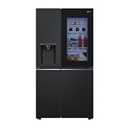 LG Side-by-Side mit InstaView | Eis-, Crushed Ice- und Wasserspender | 635 Liter Kapazität | Energieeffizienzklasse E | Interner Wassertank 4L | Matte Black | GSGV81EPLL, GSGV81EPLL