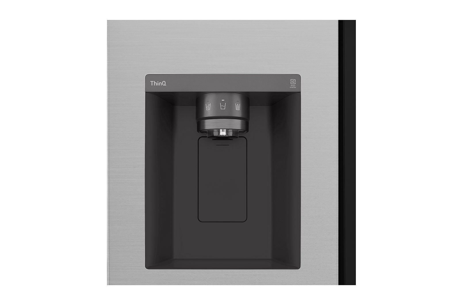 LG Side-by-Side mit InstaView | Eis-, Crushed Ice- und Wasserspender | 635 Liter Kapazität | Energieeffizienzklasse F | Interner Wassertank 4L | Matte Black | GSGV81PYLL, GSGV81PYLL