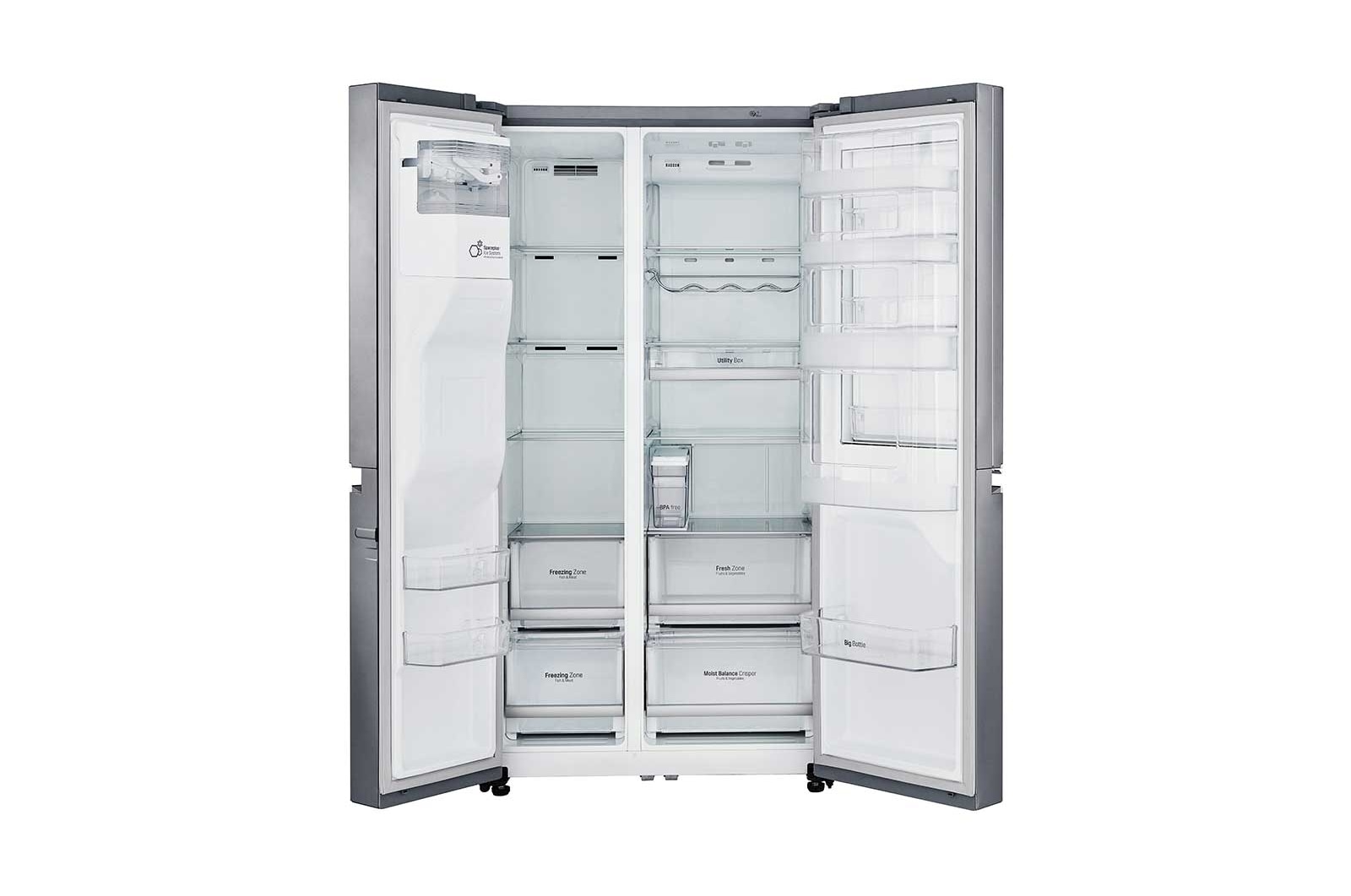 LG Side-by-Side mit Total No Frost und Moist Balance Crisper™, GSJ761PZTZ