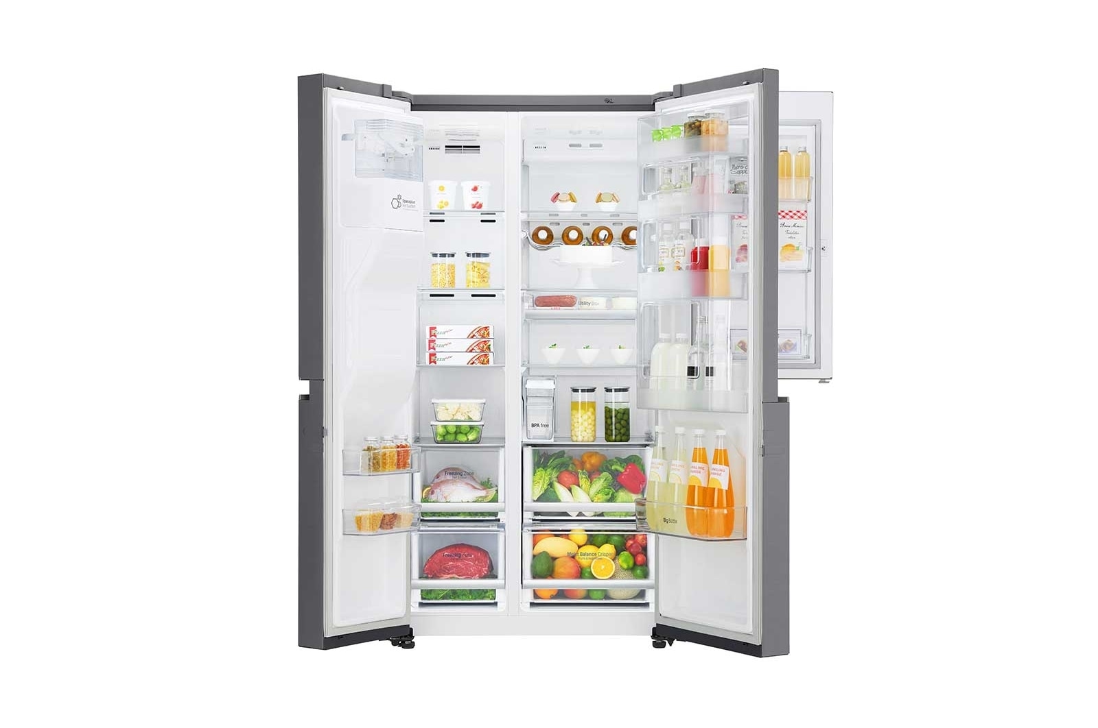 LG Side-by-Side mit Total No Frost und Moist Balance Crisper™, GSJ761PZTZ