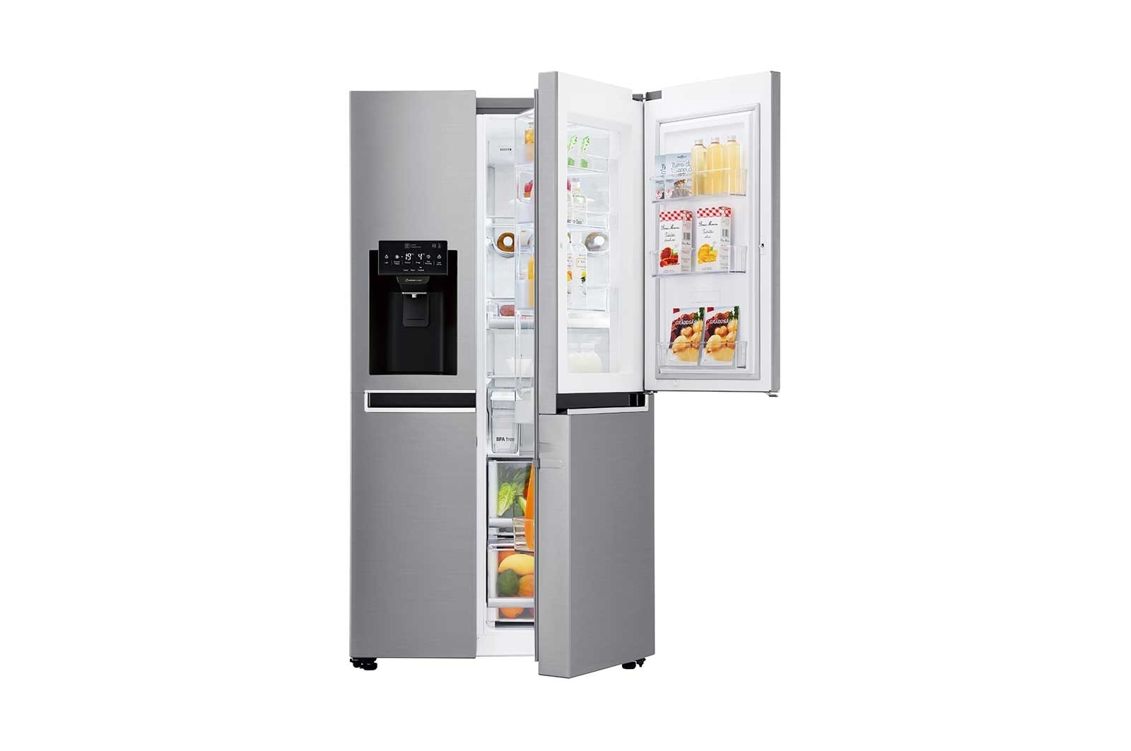 LG Side-by-Side mit Total No Frost und Moist Balance Crisper™, GSJ761PZTZ