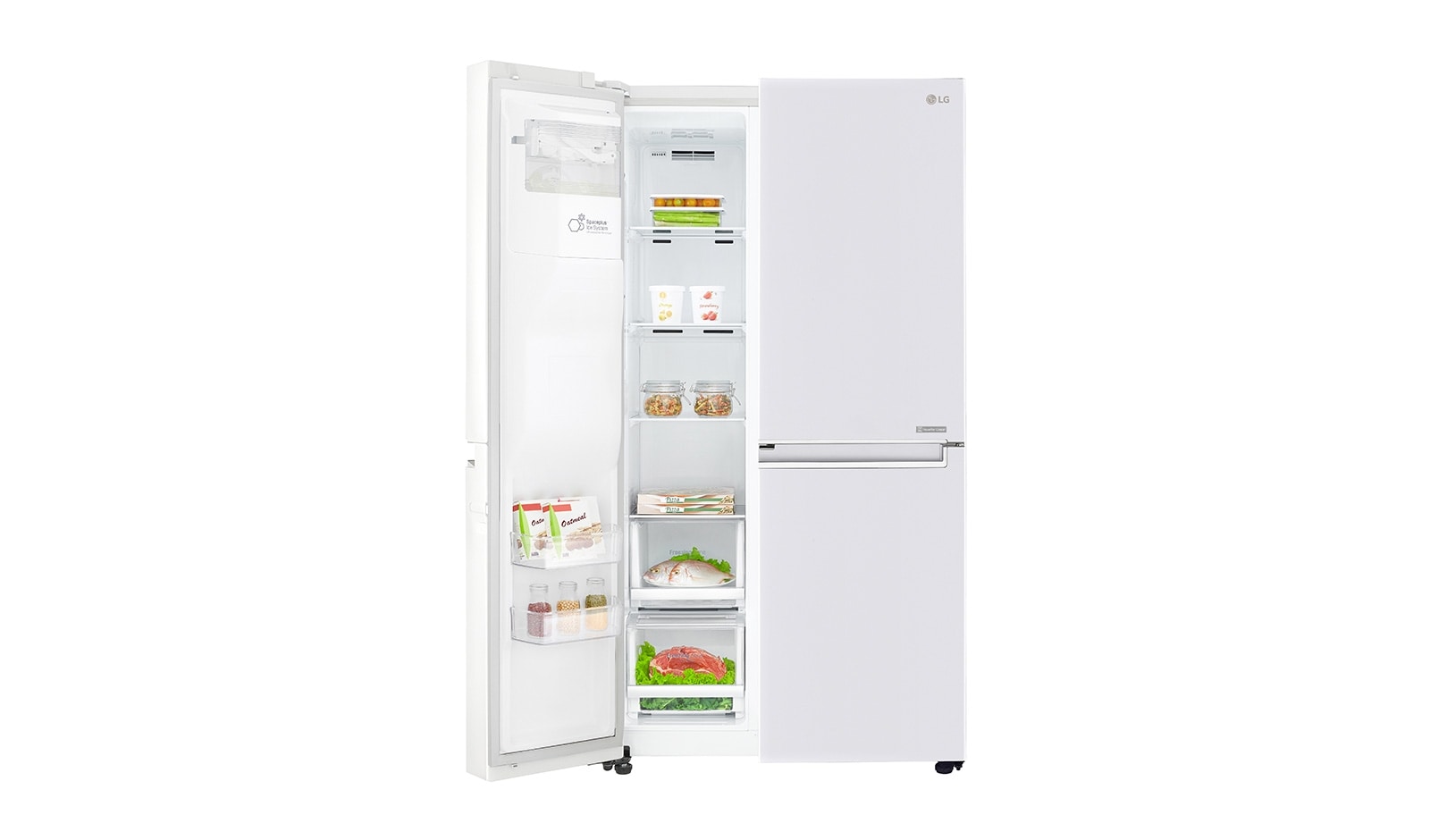 LG Side-by-Side und Door-in-Door™, kein Festwasseranschluss notwendig, GSJ761SWXZ