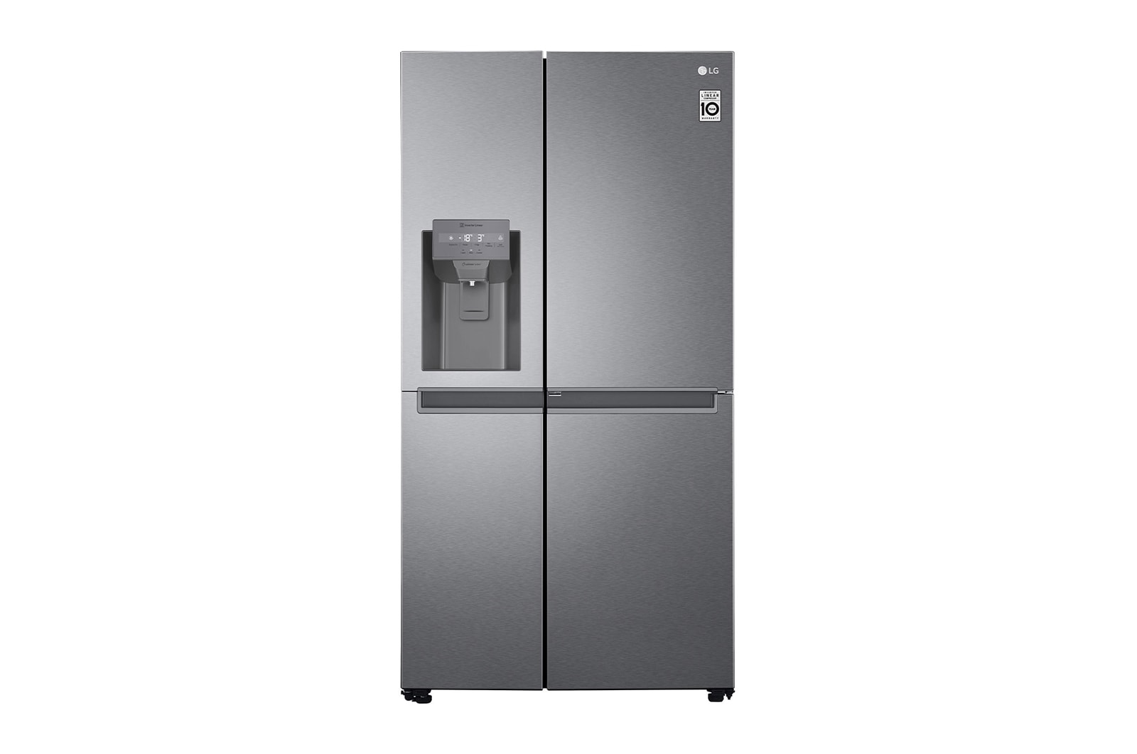 LG Side-by-Side | Eis-, Crushed Ice- und Wasserspender | 634 Liter Kapazität | Multiairflow Umluftkühlung | Dark Graphite | LG GSJV31DSXF, GSJV31DSXF