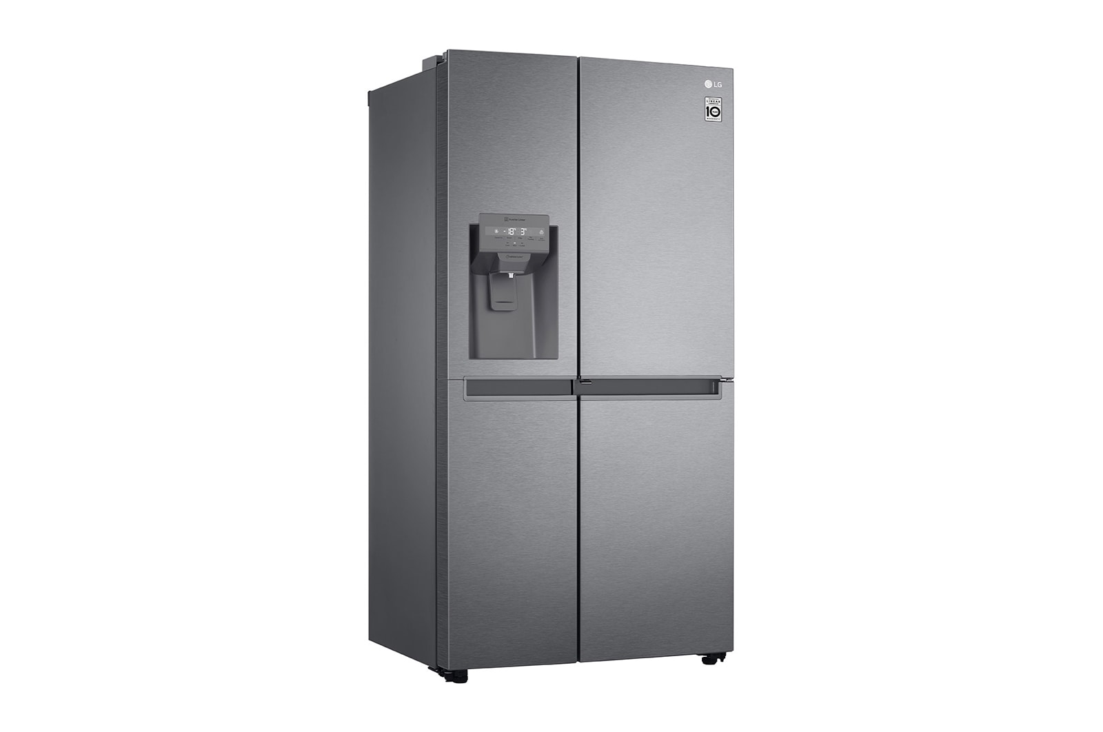 LG Side-by-Side | Eis-, Crushed Ice- und Wasserspender | 634 Liter Kapazität | Multiairflow Umluftkühlung | Dark Graphite | LG GSJV31DSXF, GSJV31DSXF