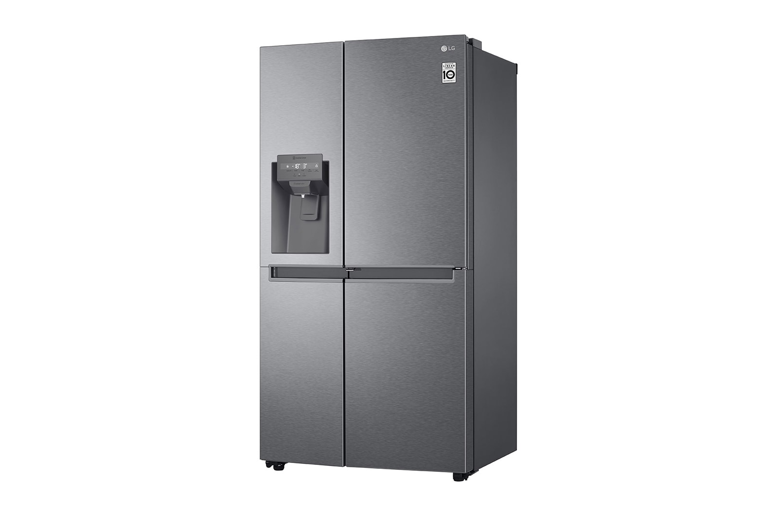 LG Side-by-Side | Eis-, Crushed Ice- und Wasserspender | 634 Liter Kapazität | Multiairflow Umluftkühlung | Dark Graphite | LG GSJV31DSXF, GSJV31DSXF