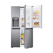 LG Side-by-Side | Eis-, Crushed Ice- und Wasserspender | 634 Liter Kapazität | Multiairflow Umluftkühlung | Dark Graphite | LG GSJV31DSXF, GSJV31DSXF