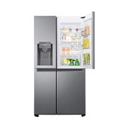 LG Side-by-Side | Eis-, Crushed Ice- und Wasserspender | 634 Liter Kapazität | Multiairflow Umluftkühlung | Dark Graphite | LG GSJV31DSXF, GSJV31DSXF