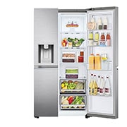 LG Side-by-Side mit Door-in-Door ™ |  Eis-, Crushed Ice- und Wasserspender  | 635 Liter Kapazität | Festwasseranschluss  | LG GSJV70PZTE, GSJV70PZTE